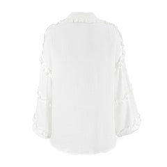 Women Casual Asymmetrical Sleeve Shirt