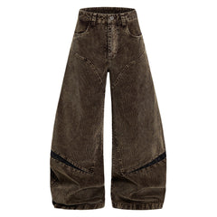 Men Corduroy Wide Leg Loose Pants