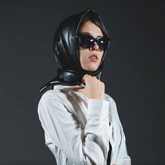 Accessories Women Leather Triangle Scarf