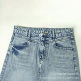 Women Vintage Denim A-line Spring Dress