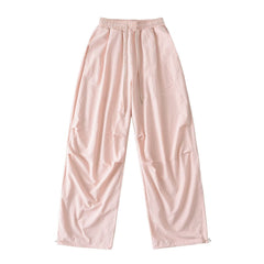 Womens Casual Wide Leg Cotton Pants