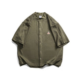 Men Breathable Active Loose Sports Lapel Shirt
