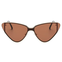 Accessories Women Large Metal Cat Eye Sunglasses