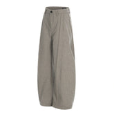 Men Casual Pleated Loose Wide Leg Pants