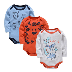 New born 100% Cotton Baby Long Sleeve Jumpsuit