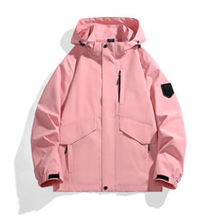 Unisex Long Sleeve Cotton Hooded Jacket