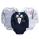 New born Baby Boys Girls Bodysuit 6 PCS 3 PCS Long Sleeve 100% Cotton Baby Clothes 0-12 months Newborn body bebe Jumpsuit