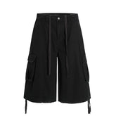 Men Casual Soft Denim Cargo Shorts