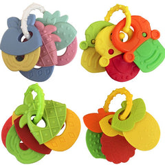 Newborn Baby Fruit Style Soft Rubber Food Grade Silicone Teethers