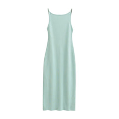 Women Casual Knit Strap Midi Dress