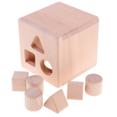 Kids Wooden Shape Sorter Educational Stacking & Matching Game