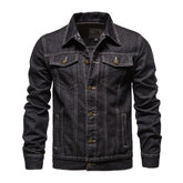 Men Denim Oversized Front Jacket