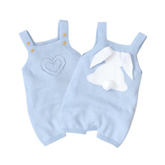 Baby Infant Bunny Rabbit Knitted Jumpsuits One Piece