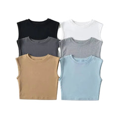 Women Cotton Cap Sleeve Tank Tops