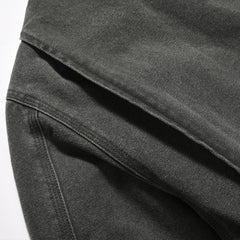 Men Color Blocked Lapel Workwear Jacket