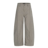 Men Casual Pleated Loose Wide Leg Pants