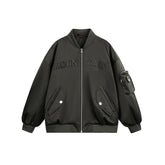 Men Trucker Double Sided Cargo Pocketed Jacket
