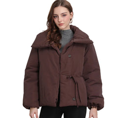 Women Casual Puffy Short Loose Jacket
