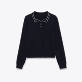 Women Long Sleeved Knitted Detail Sweater