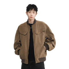 Men Cleanfit Harrington Vintage Varsity Jacket