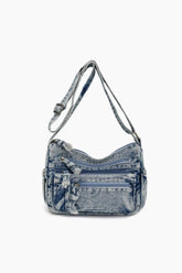 Accessories Adjustable Strap Denim Crossbody Bag
