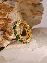Women 18K Gold-Plated Inlaid Zircon Rings