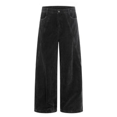 Men Corduroy Wide Leg Pants
