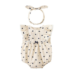 Newborn Romper Shirt Sleeveless Ins Romper Korean Jumpsuit