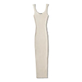 Women Sleeveless Rib Knitted Stretchable Dress
