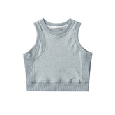 Women Active Threaded Splicing Vest