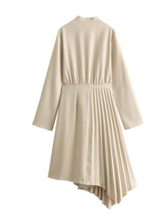 Women Casual Pleated Loose Shirt