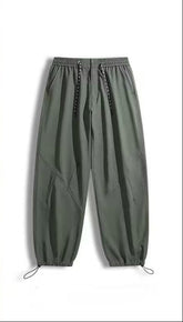 Women Casual Drawstring Waist Cargo Pants
