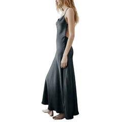 Women Sexy Backless Slip Long Dresses