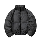 Unisex Stand up Collar Puffer Jacket