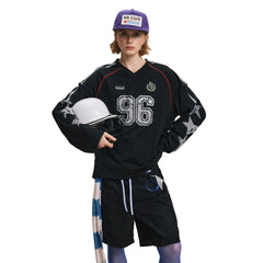 Women Activewear V-neck Sports Sweatshirt