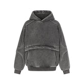 Men Washed Hooded Sweatshirt
