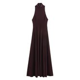 Women Halter Neck Long Dress