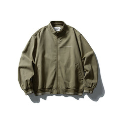 Men Casual Zip Loose Varsity Jacket