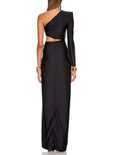 Women Casual Black Off Shoulder Stretch Dress