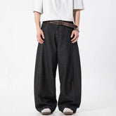Mens Denim Loose Wide Leg Jeans
