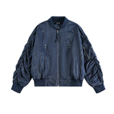 Women Casual Loose Varsity Jackets