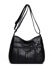 Accessories Women PU Leather Adjustable Strap Shoulder Bag