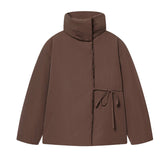Women Casual Puffy Short Loose Jacket