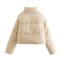 Women Casual Versatile Fleece Cotton Jacket