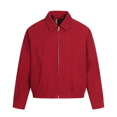 Men Cotton Casual Zip Up Long Sleeve Jacket
