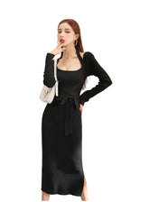 Women Elegant Sexy Slinky Bodycon Knit Dresses