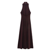 Women Halter Neck Long Dress