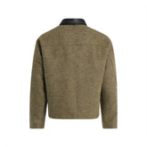 Men Casual Zip Collar Detail Jacket