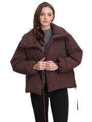 Women Casual Puffy Short Loose Jacket