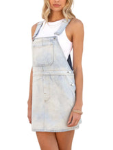 Women Classic Strap Denim Romper Dress